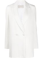 Circolo 1901 double-breasted fitted blazer - White