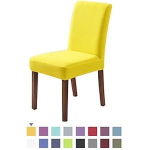 Dining Chair Cover Farmhouse Stretch Chair Seat Slipcover Spandex Washable Cover Kitchen Protector for Dining Room Wedding Ceremony Durable miniinthebox