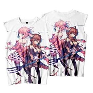 Inspired by The Demon Girl Next Door Yoshida Yuuko Cosplay Costume T-shirt 100% Polyester Pattern Harajuku Graphic Kawaii Vest For Men's / Sleeveless miniinthebox