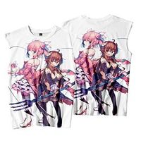 Inspired by The Demon Girl Next Door Yoshida Yuuko Cosplay Costume T-shirt 100% Polyester Pattern Harajuku Graphic Kawaii Vest For Men's / Sleeveless miniinthebox - thumbnail