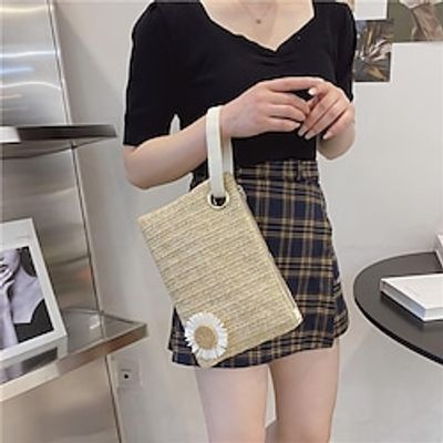 Women's Handbag Solid Color Shopping Daily Date Yellow Lightinthebox