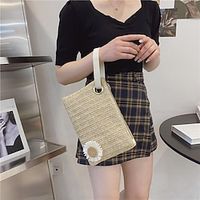 Women's Handbag Solid Color Shopping Daily Date Yellow Lightinthebox - thumbnail