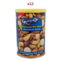 Crunchos Premium Mix Nuts 350G Can Pack Of 12