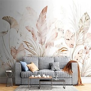 Botanical Wallpaper Mural Autumn Plants Wall Covering Sticker Peel and Stick Removable PVCVinyl Material Self AdhesiveAdhesive Required Wall Decor for Living Room Kitchen Bathroom Lightinthebox