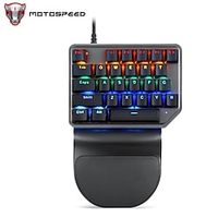 Wired Mechanical Keyboard Gaming Keyboard Mini Keyboard Portable Lightweight Ergonomic LED Keyboard with USB Powered 27 Keys miniinthebox - thumbnail