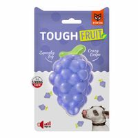 Fofos Tough Fruit Squeaky Crazy Grape Dog Toy (Pack of 2)