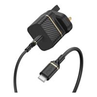 OtterBox Wall Charging Kit USB-C to USB-C Fast Charge 20W Black Shimmer - thumbnail