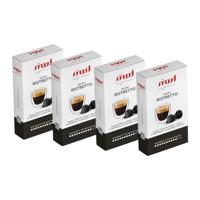 Nespresso Plastic Pods Ristretto (Pack of 4 - 40 Capsules)