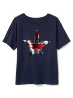 Flippy Sequin Flag T-Shirt - thumbnail