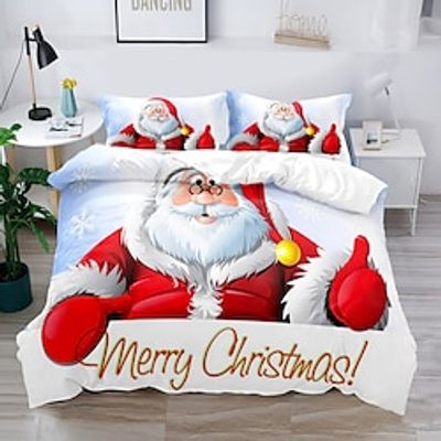 3D Bedding Christmas Decoration For Home Duvet Cover Set Boy Gife For Kid Gife 2/3 Piece Bedding Set With 1 Or 2 Pillowcase(Single Twin Only 1Pcs) Christmas  New Year Gifts miniinthebox