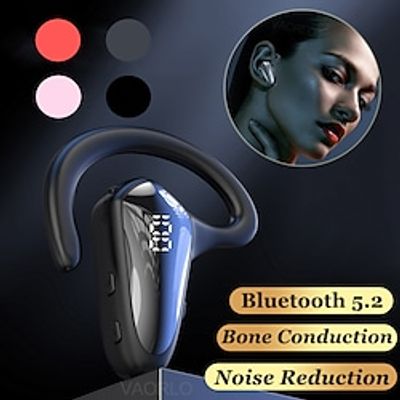 YX02 Bone Conduction Bluetooth 5.3 Earphone Hook Ear Business Wireless Headhpone Mini Single Ear Sports Headset for Handsfree phones miniinthebox