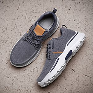 Men's Sneakers Casual Daily Elastic Fabric Breathable Blue Khaki Black Fall miniinthebox