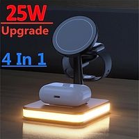 3-in-1 25W Magnetic Fast Charger for Macsafe iPhone 12 13 Pro Max Mini Apple Watch and Airpods Pro miniinthebox - thumbnail