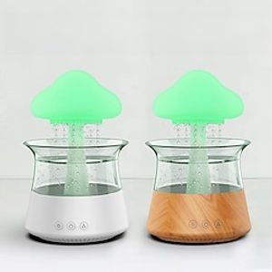 Rain Cloud Humidifier Raindrop Colorful Mushroom Essential Oil Aromatherapy Aroma Diffuser Lightinthebox