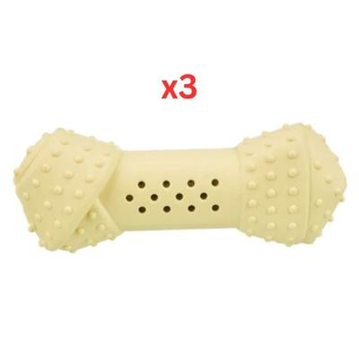 Trixie Junior Cooling Bone Natural Rubber Toy For Dogs - Yellow 10Cm (Pack of 3) Trixie Junior Cooling Bone Natural Rubber Toy For Dogs - Yellow 10Cm (Pack of 3)