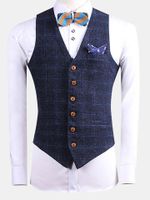 British Style Checked Vest