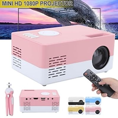 Salange J15 Mini Portable Projector Support 1080P Video Home Media Player Pocket Video Cinema Gift For Friends Kids VS YG300 miniinthebox