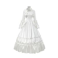 Maria Antonietta Plus Size Rococo Victorian 18th Century Vintage Dress Dress Party Costume Masquerade Prom Dress Women's Costume Vintage Cosplay Event / Party Long Sleeve Ball Gown Dress Halloween miniinthebox - thumbnail