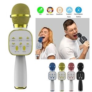 DS813 Wireless Bluetooth Karaoke Microphone Handheld Microphone Professional Speaker Music Player Gaming Mic for Home KTV miniinthebox
