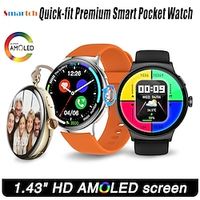 696 LA99 Smart Watch 1.43 inch Smartwatch Fitness Running Watch Bluetooth Pedometer Call Reminder Sleep Tracker Compatible with Android iOS Women Men Hands-Free Calls Message Reminder IP 67 46mm miniinthebox