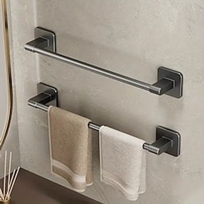 1pc Single Rod Towel Bar Shower Towel Rack For Bathroom WallMounted Towel Holder Multifunctional Towel Storage Shelf BathroomAccessories Lightinthebox