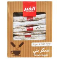 Al-Khair Brown Sugar Box 4 gm x 100 Sachets