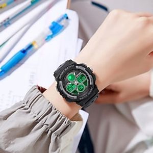 SANDA Men Digital Watch Outdoor Sports Fashion Casual Luminous Alarm Clock Calendar Waterproof TPU Electronic Wrist Watch miniinthebox