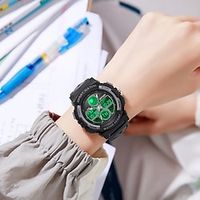 SANDA Men Digital Watch Outdoor Sports Fashion Casual Luminous Alarm Clock Calendar Waterproof TPU Electronic Wrist Watch miniinthebox - thumbnail