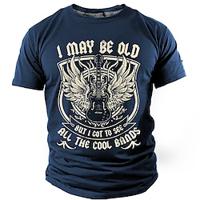 Graphic Old Man Retro Vintage Casual Street Style Men's 3D Print T shirt Tee Sports Outdoor Holiday Going out T shirt Black Blue Green Short Sleeve Crew Neck Shirt Spring Summer Clothing Apparel S Lightinthebox