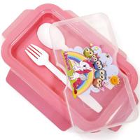 Eazy Kids Unicorn Snack Box With Spoon & Fork - Friends EZ_LB_UPI