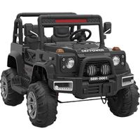 Megastar 4X4 Artilleryman Electric Wrangler 12 V 2 Seater Jeep - Black (UAE Delivery Only)