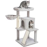 Trixie Junior Pepito Scratching Post For Cats - Grey, 48X48X98Cm