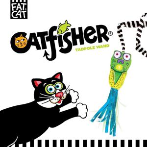 Petmate Fat Cat Catfisher Teasers Tadpole Wand