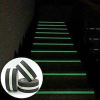 1 Roll Anti-slip Traction Tape With Dark Green Stripe Friction Grinding Adhesive For Indoor Outdoor Stair Treads Glow in the Dark Lightinthebox - thumbnail