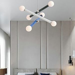 LED Modern Chandelier Lamp, Chandelier Lighting with Colorful Glass Cafe Restaurant Pendant Light Adjustable Hanging Light Design Ceiling Lighting Fixture for Living Room Dining Room Large Closet 110-240V Lightinthebox