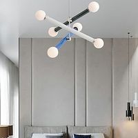 LED Modern Chandelier Lamp, Chandelier Lighting with Colorful Glass Cafe Restaurant Pendant Light Adjustable Hanging Light Design Ceiling Lighting Fixture for Living Room Dining Room Large Closet 110-240V Lightinthebox - thumbnail