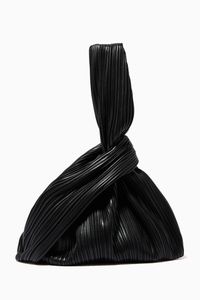 Jen Pleated Tote Bag in Vegan Leather