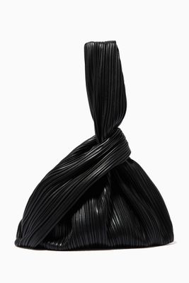 Jen Pleated Tote Bag in Vegan Leather