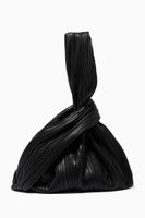 Jen Pleated Tote Bag in Vegan Leather - thumbnail