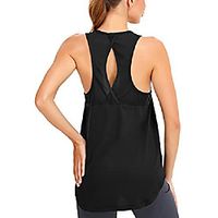 workout tank tops for women cross mesh racerback loose fit quick dry summer casual athletic running gym yoga sleeveless womens shirts plus size Lightinthebox - thumbnail
