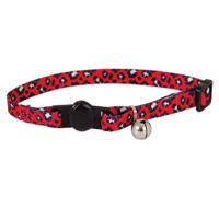 Petmate Aspen Pet Breakaway Fashion Collar 3/8Inc X 8-12Inc Sub Leopard Red