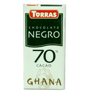 Torras Xocolata Dark 70% Cacau Ghana Chocolate 125 Gr Carton