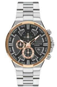 Lee Cooper Mens Multi Function Black Dial Watch - LC07484.550