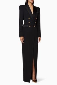 Button-Embellished Wool Blazer Dress Button-Embellished Wool Blazer Dress