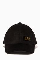 EA7 Logo Patch Baseball Cap in Cotton Twill - thumbnail