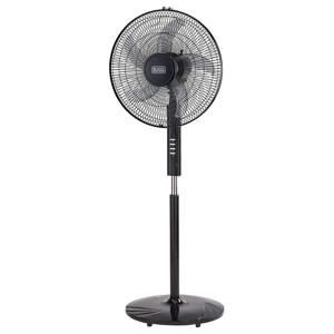 BLACK+DECKER 60W Stand Fan | 16 Inch Diameter, 90° Wide Swing, 3 Speeds Plus Modes And 5AS Blade, For The Perfect Temperature | FS1620-B5 | 2 Year...