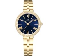 Kenneth Scott Women Navy Blue Dial Analog Watch - K23502-GBGN