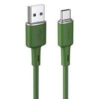 Acefast Charging Data Cable C2-04 USB-A to USB-C, Olive Green