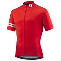 CAWANFLY Men's Short Sleeve Cycling Jersey Summer Red Bike Tracksuit Jersey Top Road Bike Cycling Quick Dry Sports Clothing Apparel  Micro-elastic Lightinthebox - thumbnail