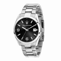 Maserati Attrazione 43mm 3h Black Dial Br Ss - thumbnail